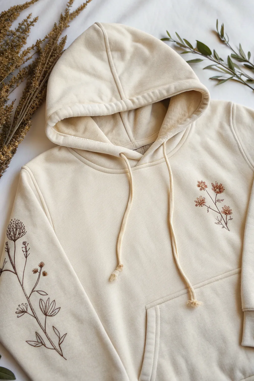 Pocket-side doodles that peek out subtly, making your hoodie art feel seamless and handmade.