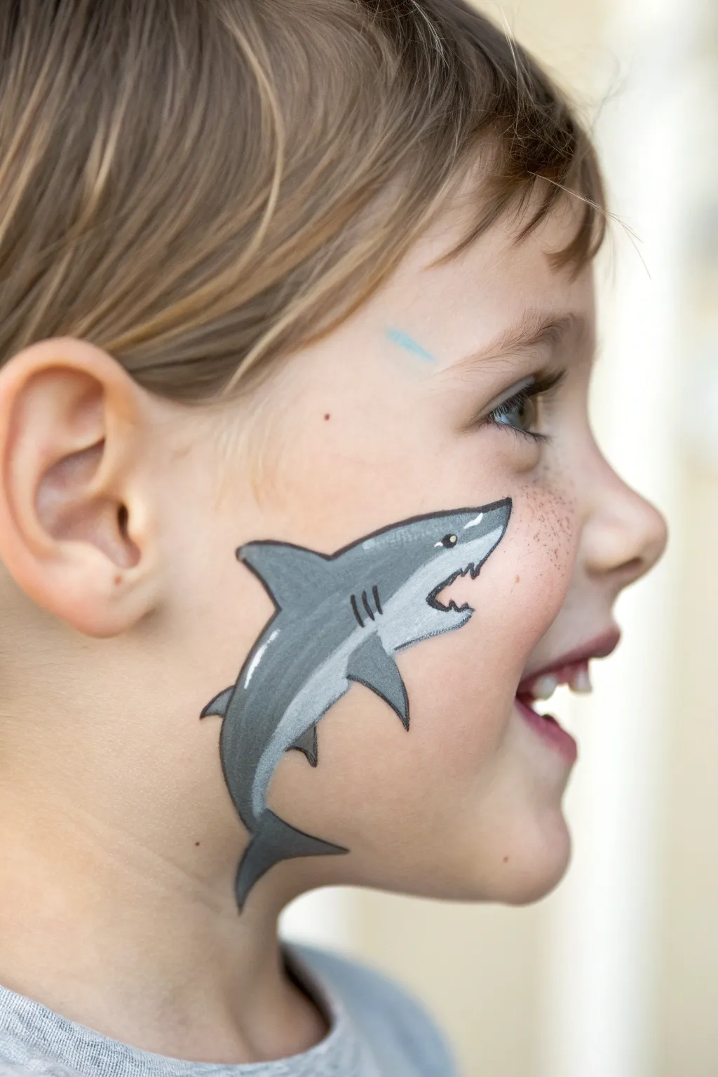 Make a splash with this fierce yet simple hammerhead shark design!