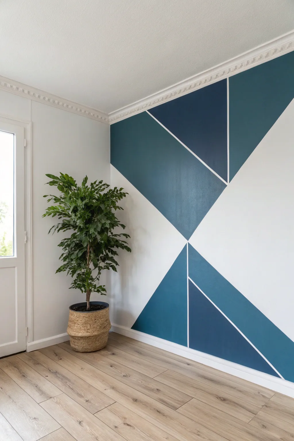 Transform your boring corners into an artistic statement with this bold wrapping paint technique.