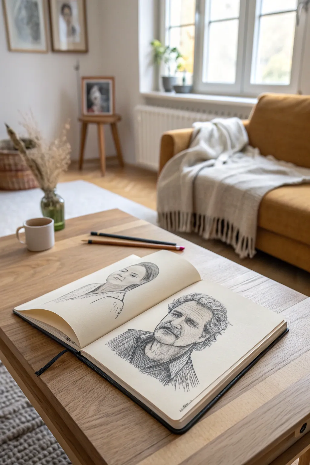 Blind contour date night: laugh together as your sketchbook fills with quirky portraits