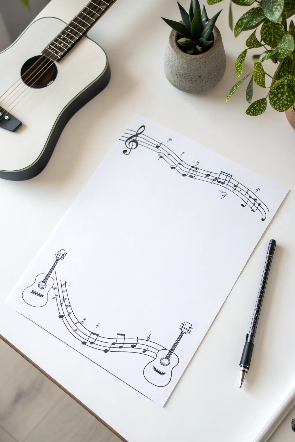 Try a continuous line band sketch: one flowing stroke links musicians, instruments, and rhythm.
