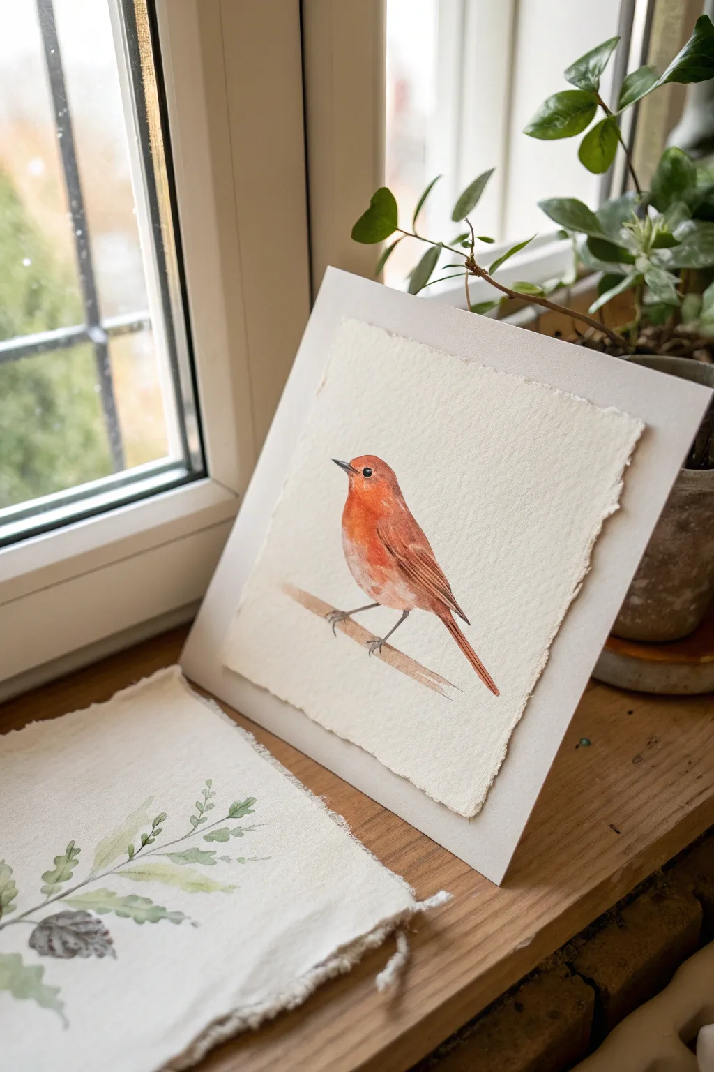 Minimalist bird silhouette in one bold hue, surrounded by calm negative space for modern charm.