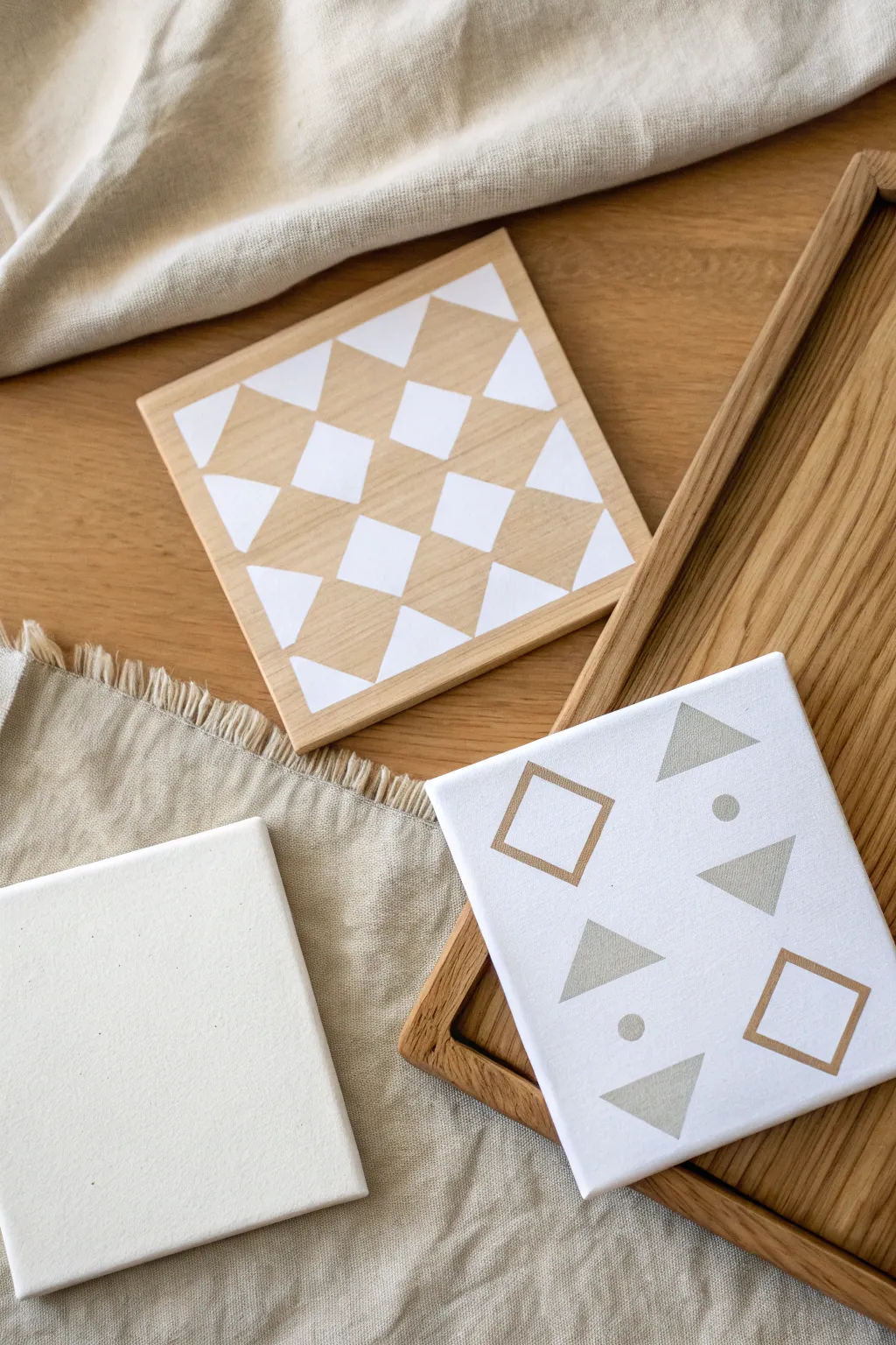 Sticker masking canvas idea: before and after reveal with crisp surprise shapes kids will love