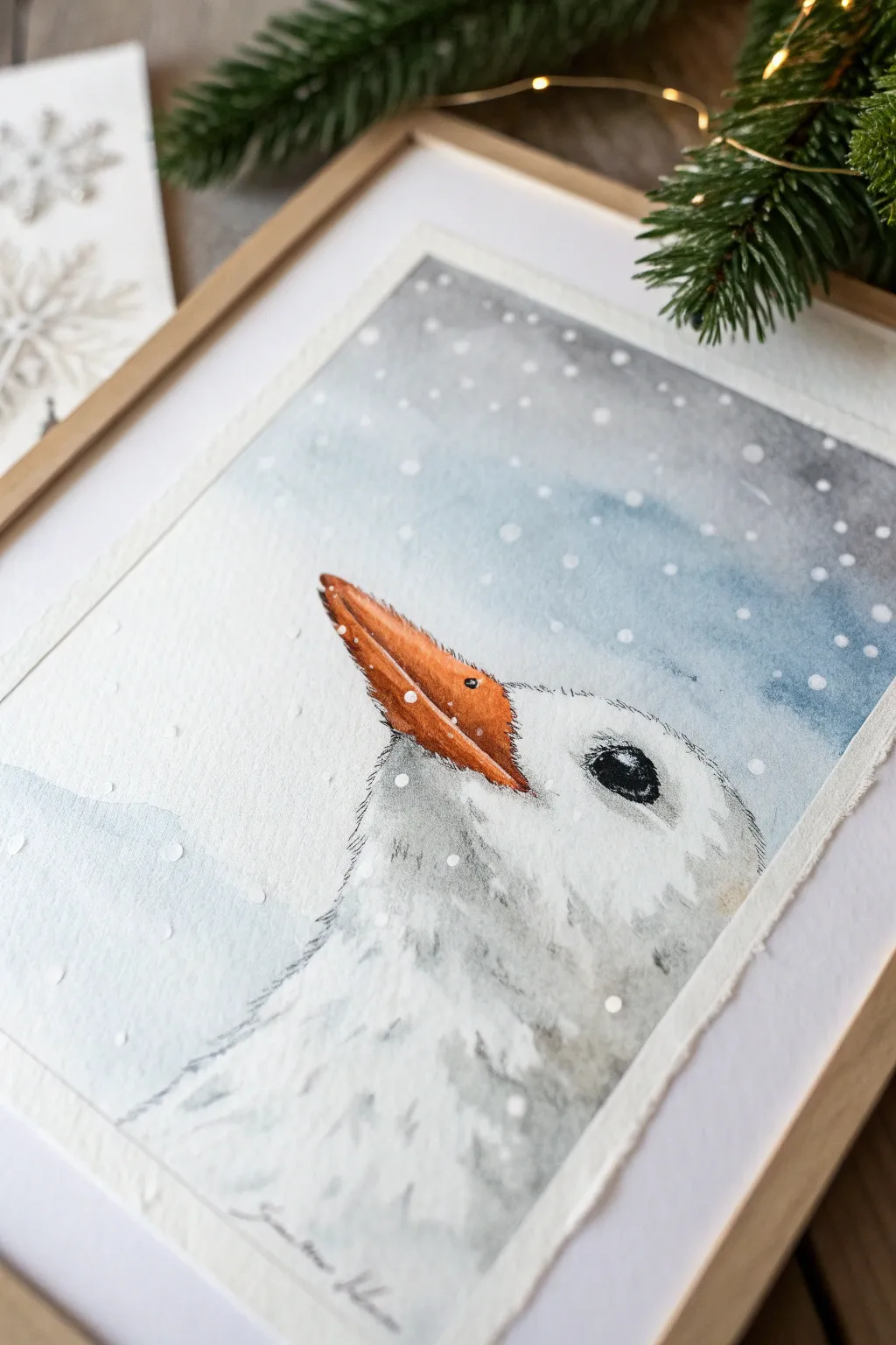 Capture the magic of winter with this whimsical and minimal snowman painting idea.