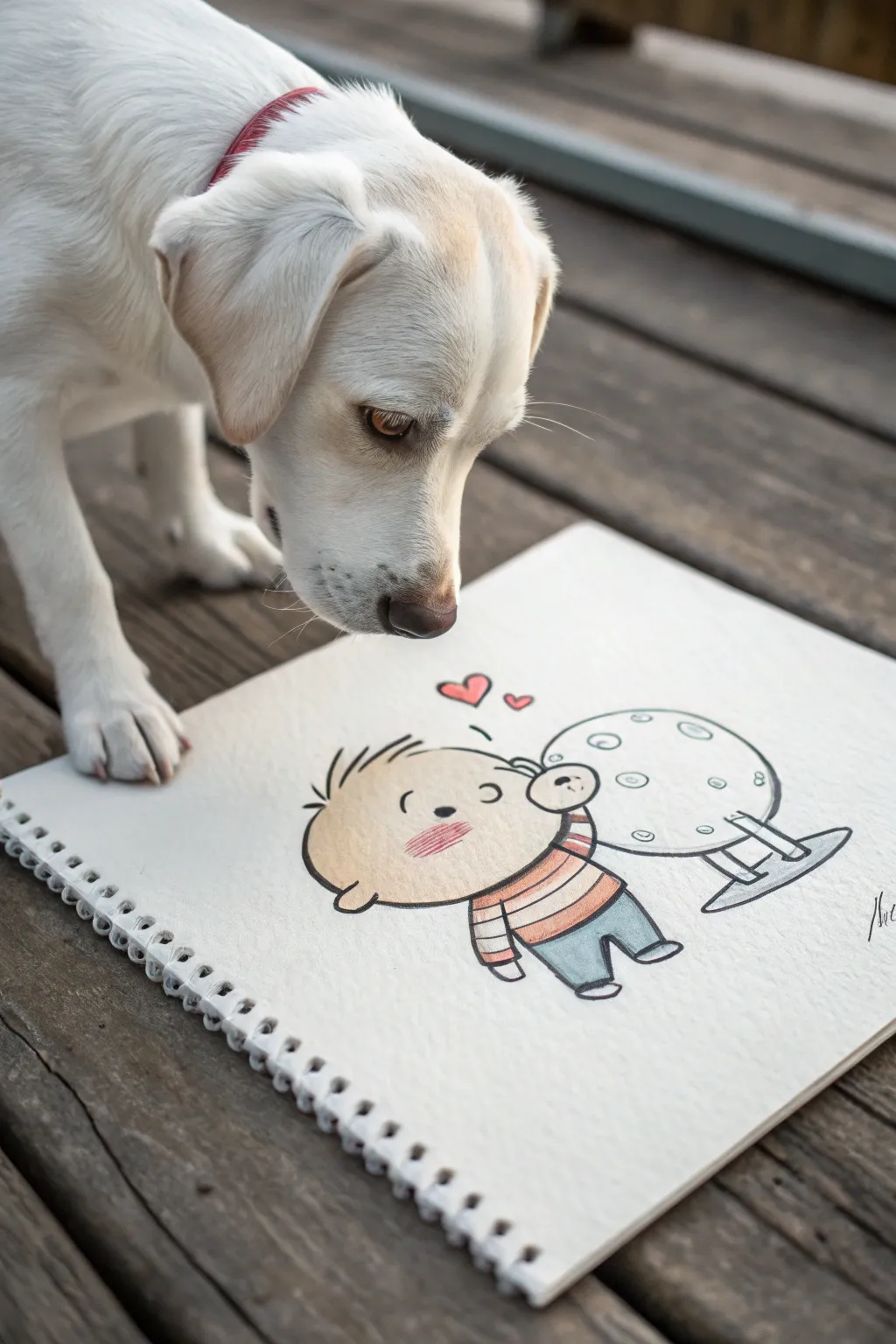 A sweet mascot and tiny blob buddy, minimal lines and earthy tones for cozy companion art.