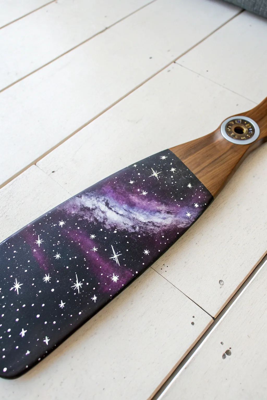 Bring the cosmos inside with these dreamy galaxy-themed fan blades. A celestial DIY.