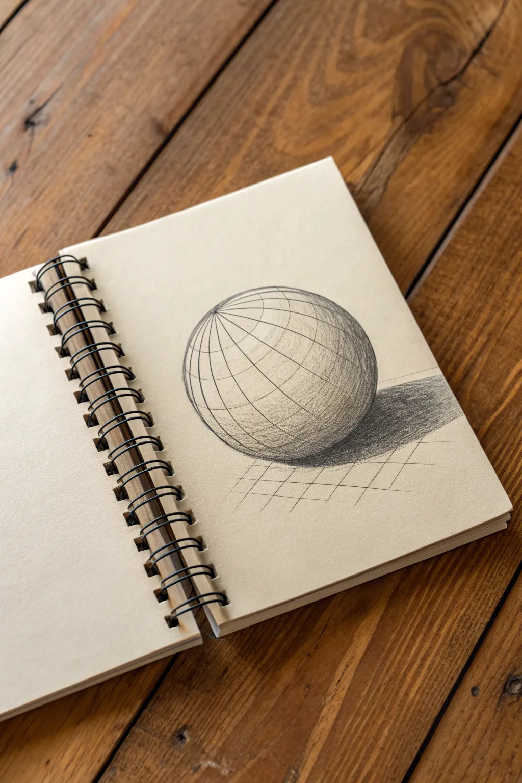 Practice cross-contour wireframe forms to show volume and turning surfaces with simple, calming lines.