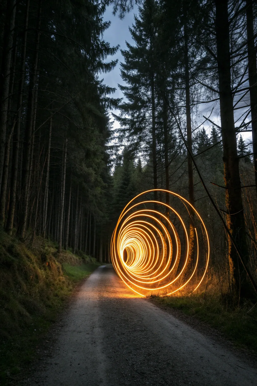 Transform the dark woods into a magical infinity portal with this light painting technique.