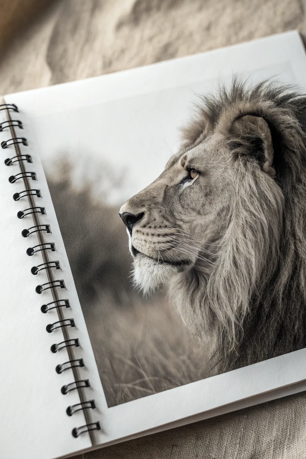 Lion mane study: start with bold ribbon-like clumps first for natural flow and volume.