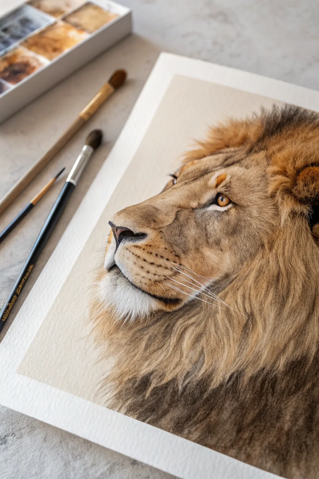 Mane texture study in layers: flicks, wisps, and value shifts for believable lion fur depth