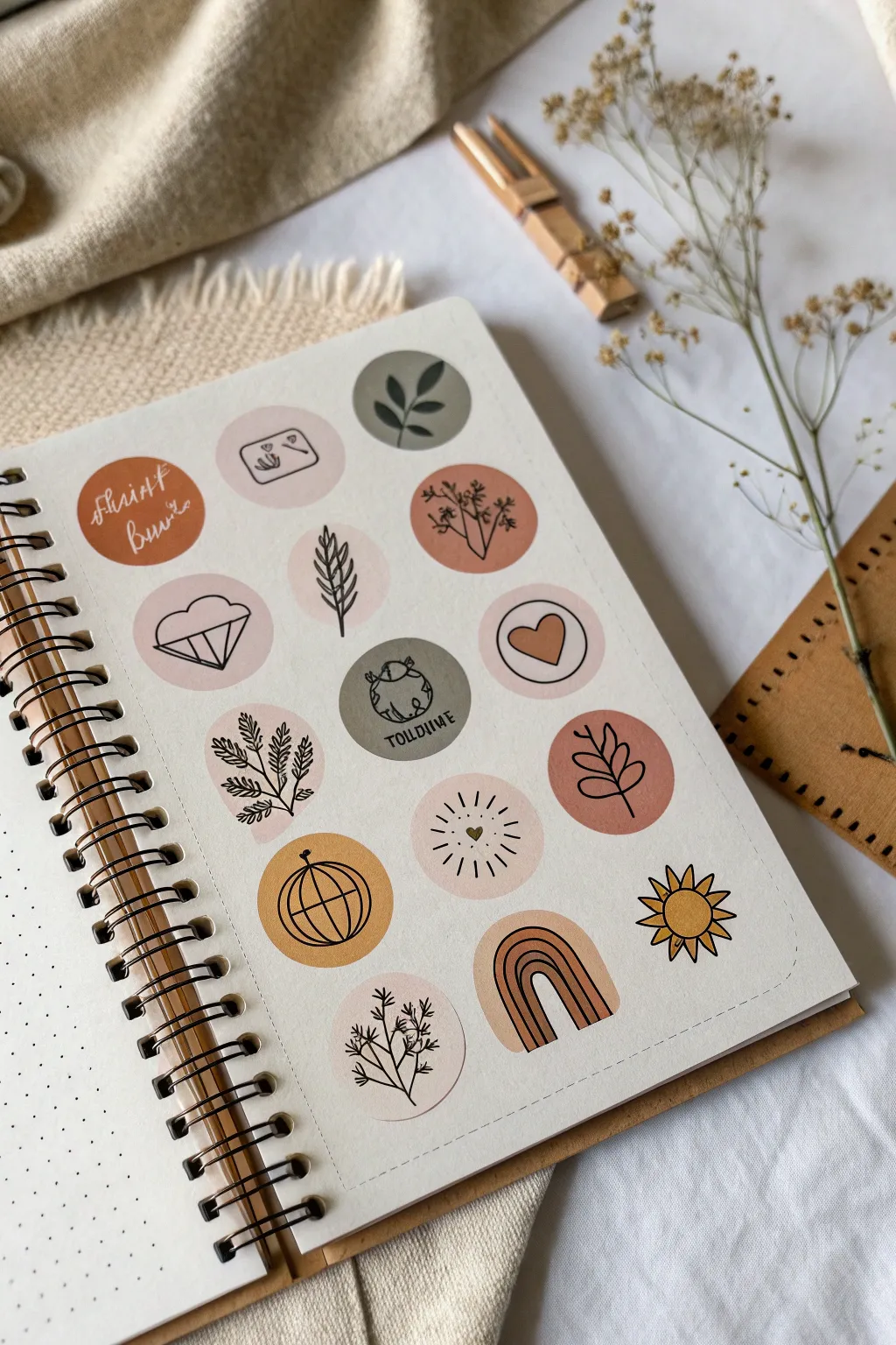 Paint marker faux stickers with bold outlines and hand-drawn drop shadows for clean badge designs.