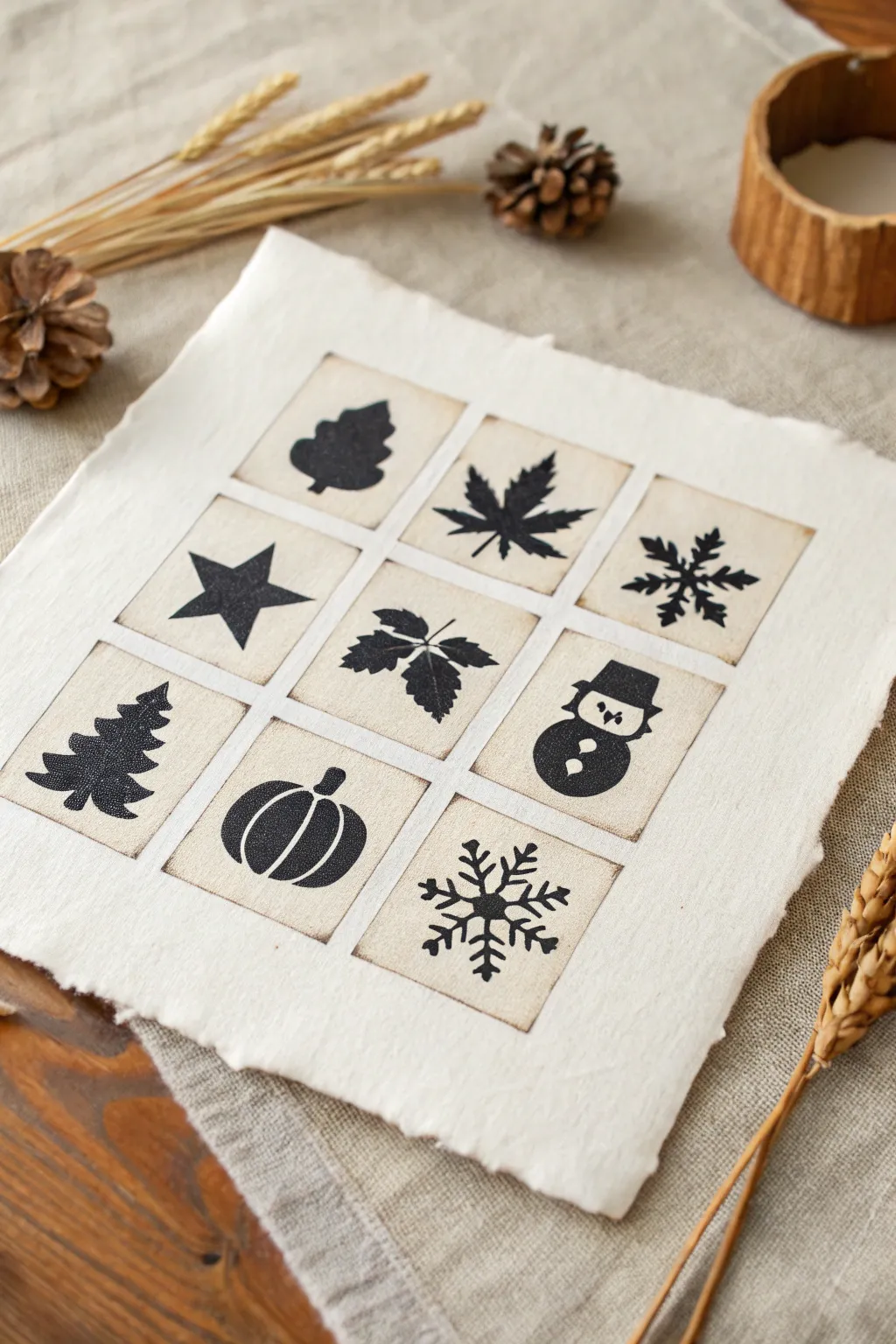 Seasonal Notan icons that make positive and negative space feel simple, balanced, and beautiful.