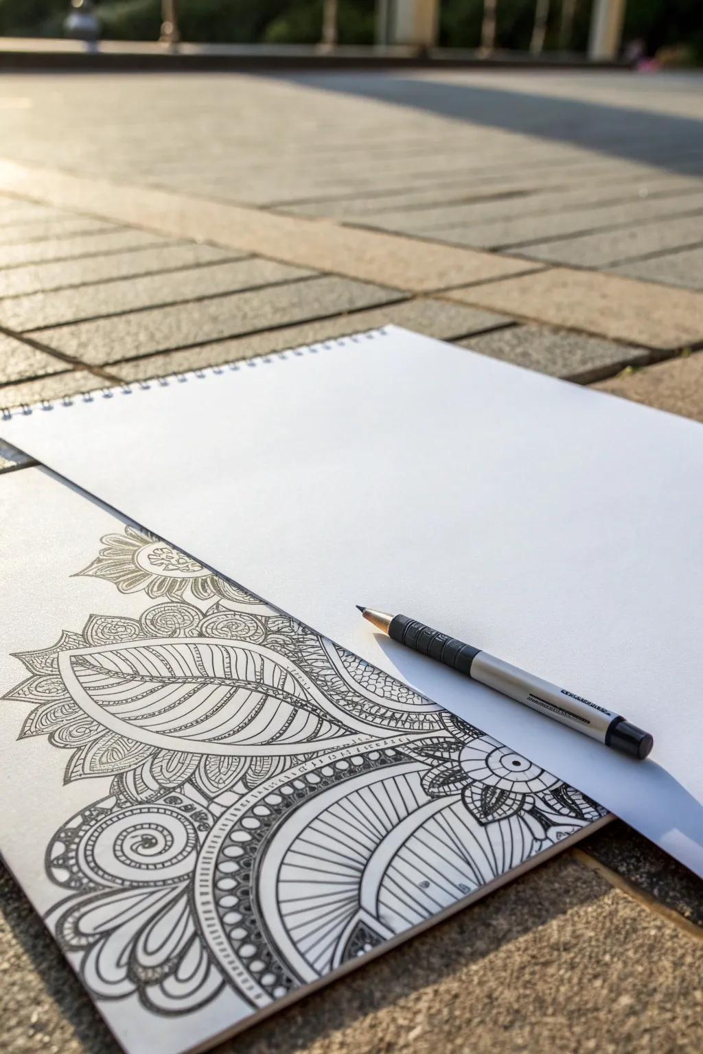 Soft graphite shading under Zentangle overlaps adds instant depth with a clean, minimalist finish