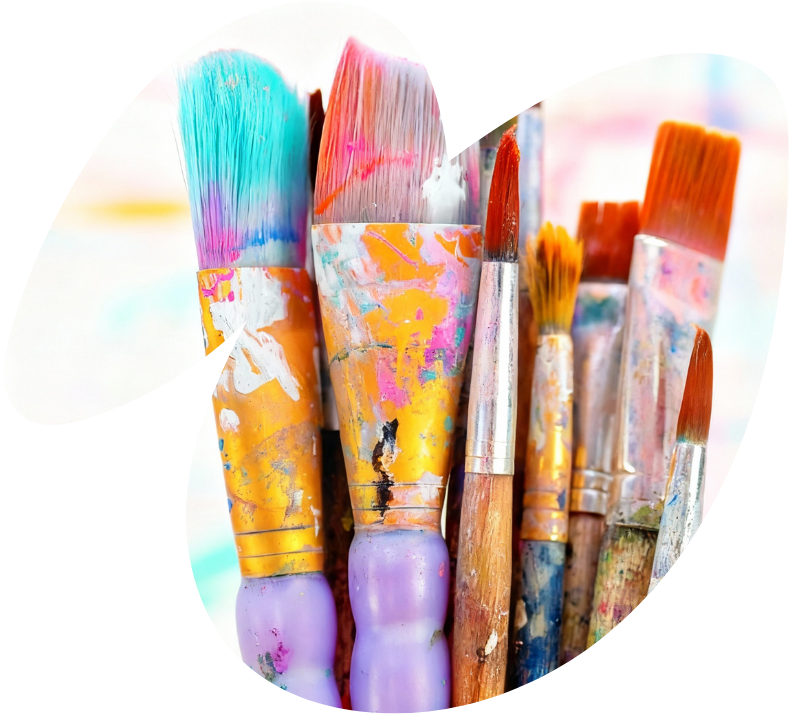Colorful Paint Brushes