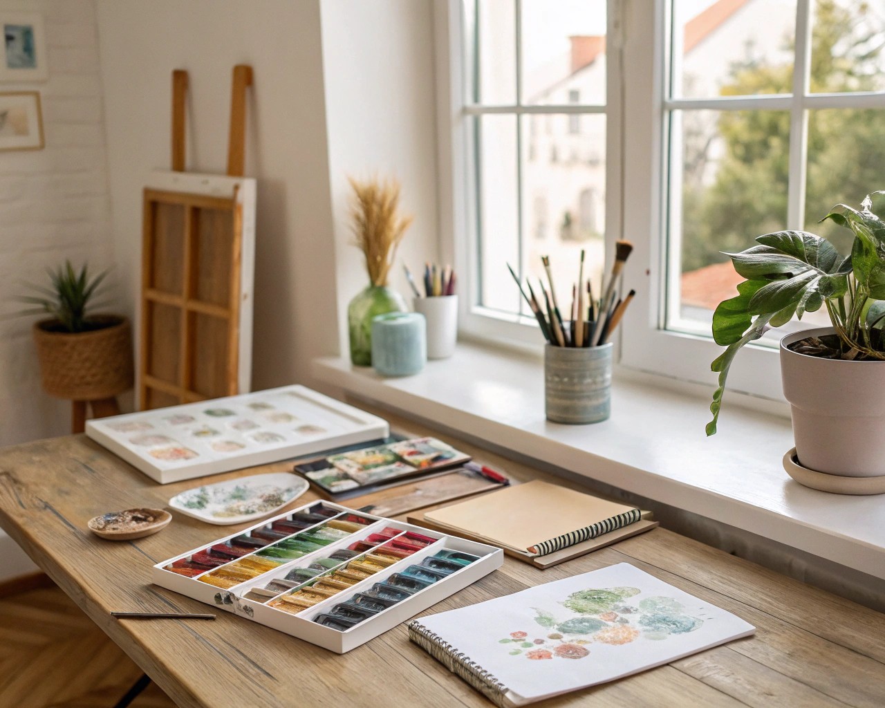 Creating an ideal space for mood painting with light and atmosphere.