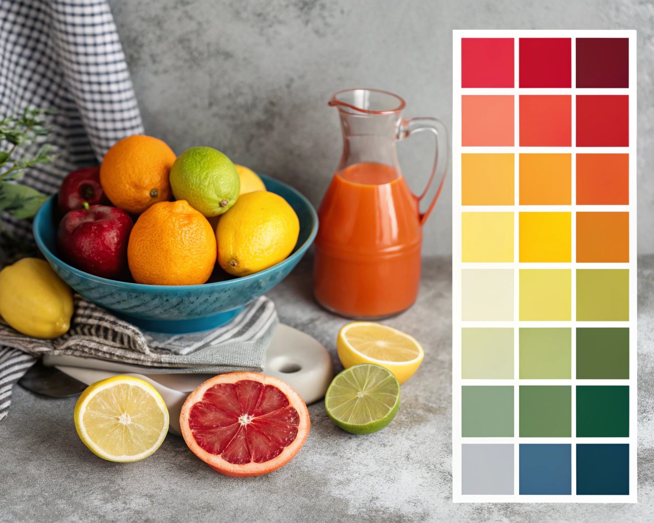 Demonstration of how contrast in value, temperature, and saturation creates energy in art.