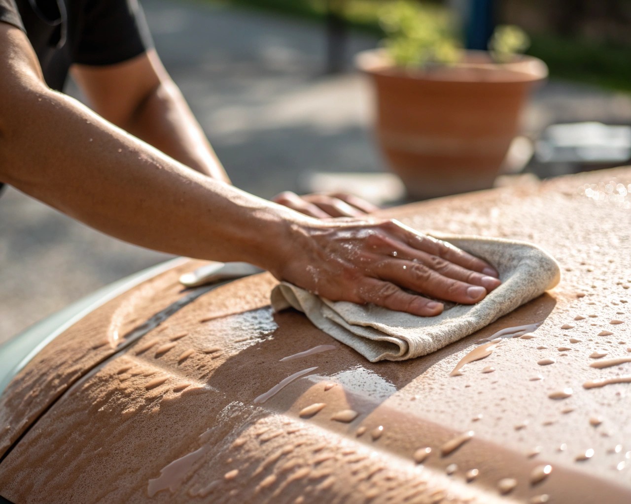 Proper preparation of the clay surface is essential for durable and quality finishes.