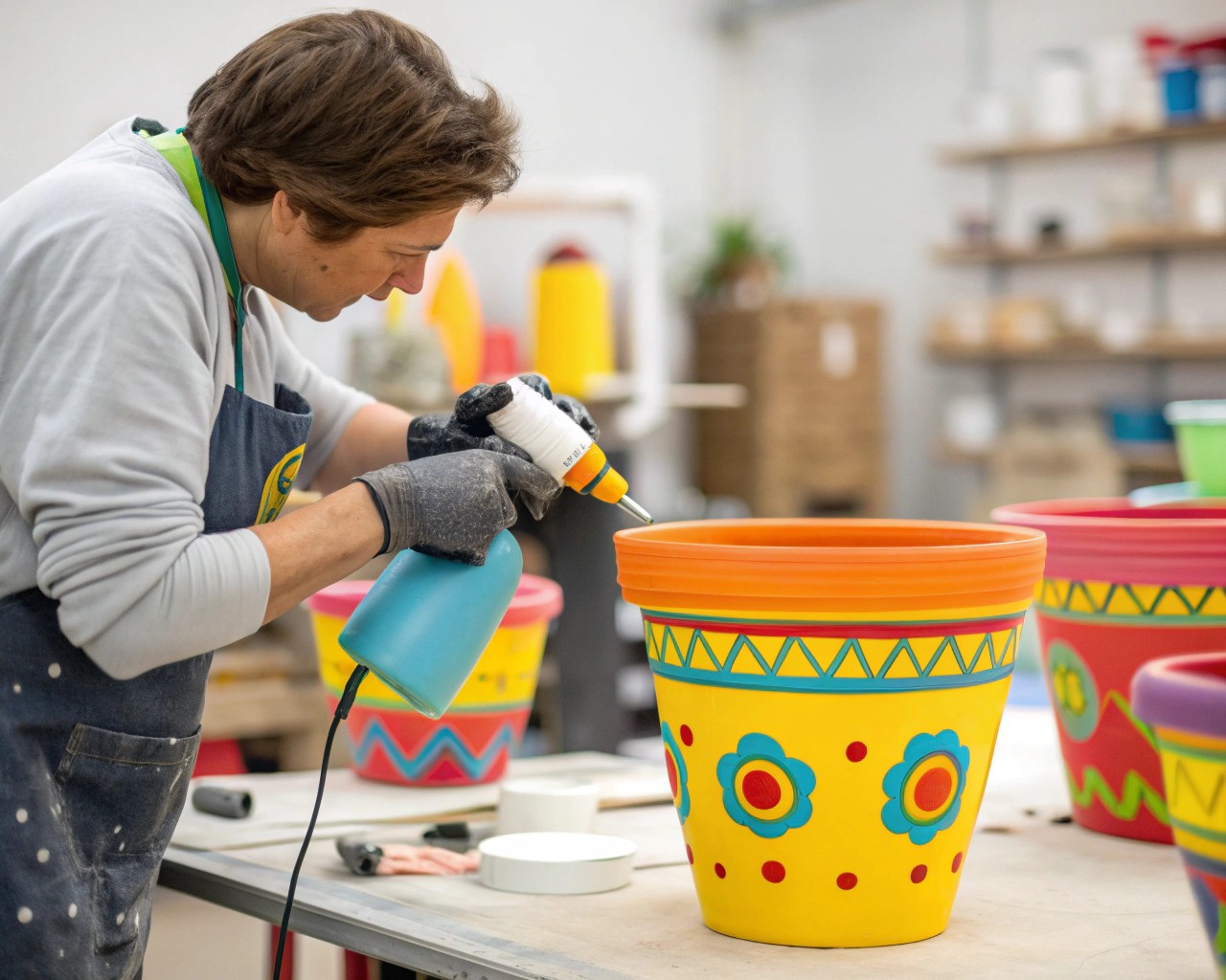 Protective finishes enhance color and protect your clay pieces.