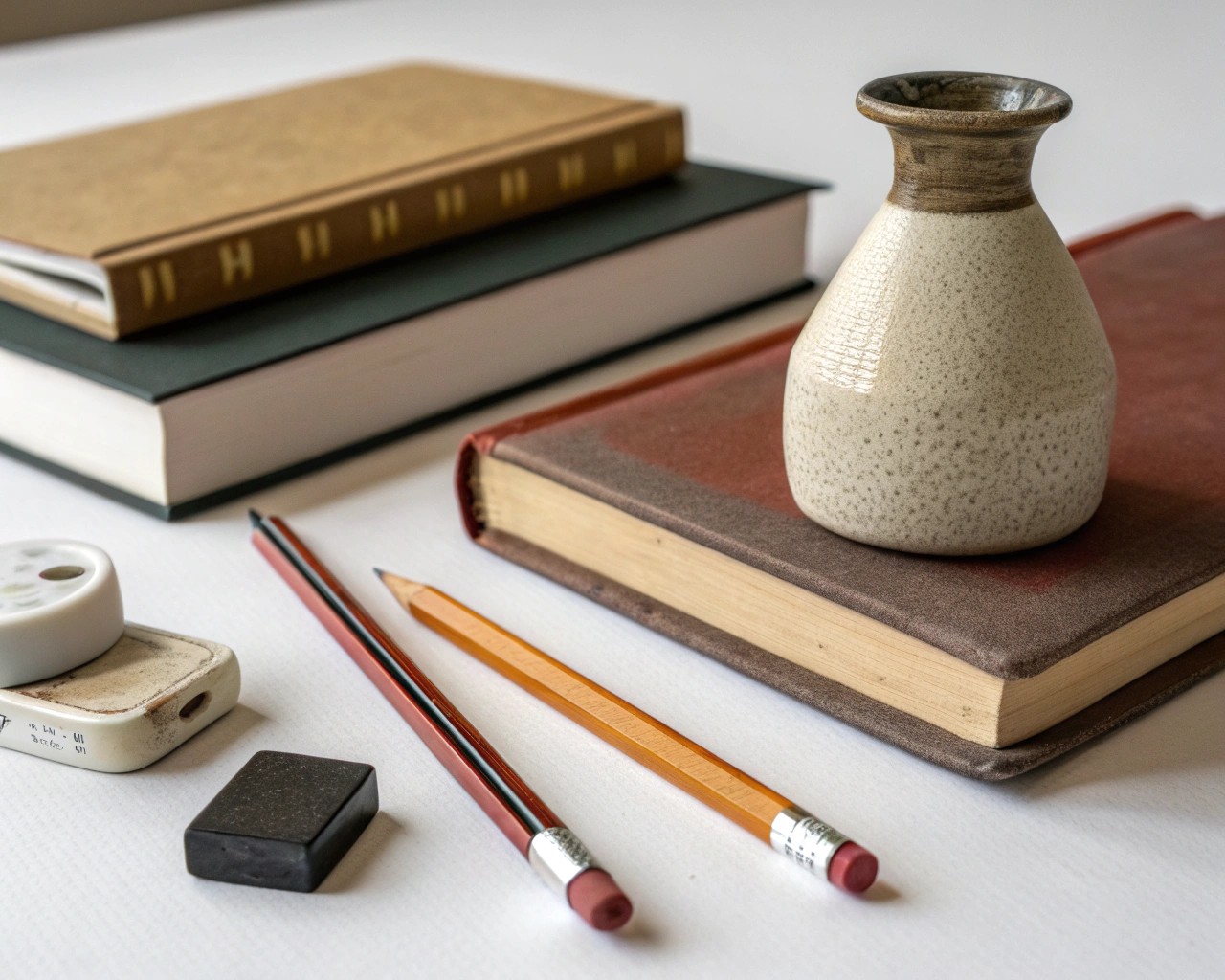 Reconnect with sensory mindfulness by sketching ordinary found objects.