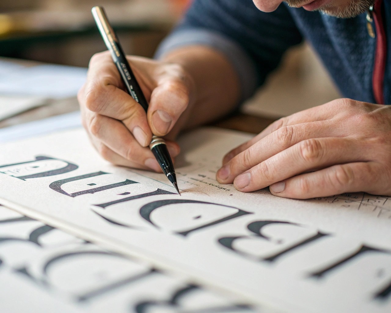 The technique and mindset behind mastering calligraphy or lettering, driven by precision and creativity.