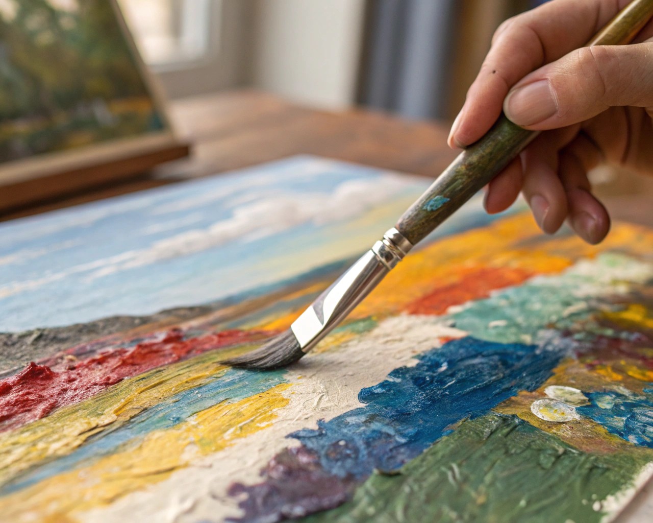 Using texture to convey deep emotional layers in painting.