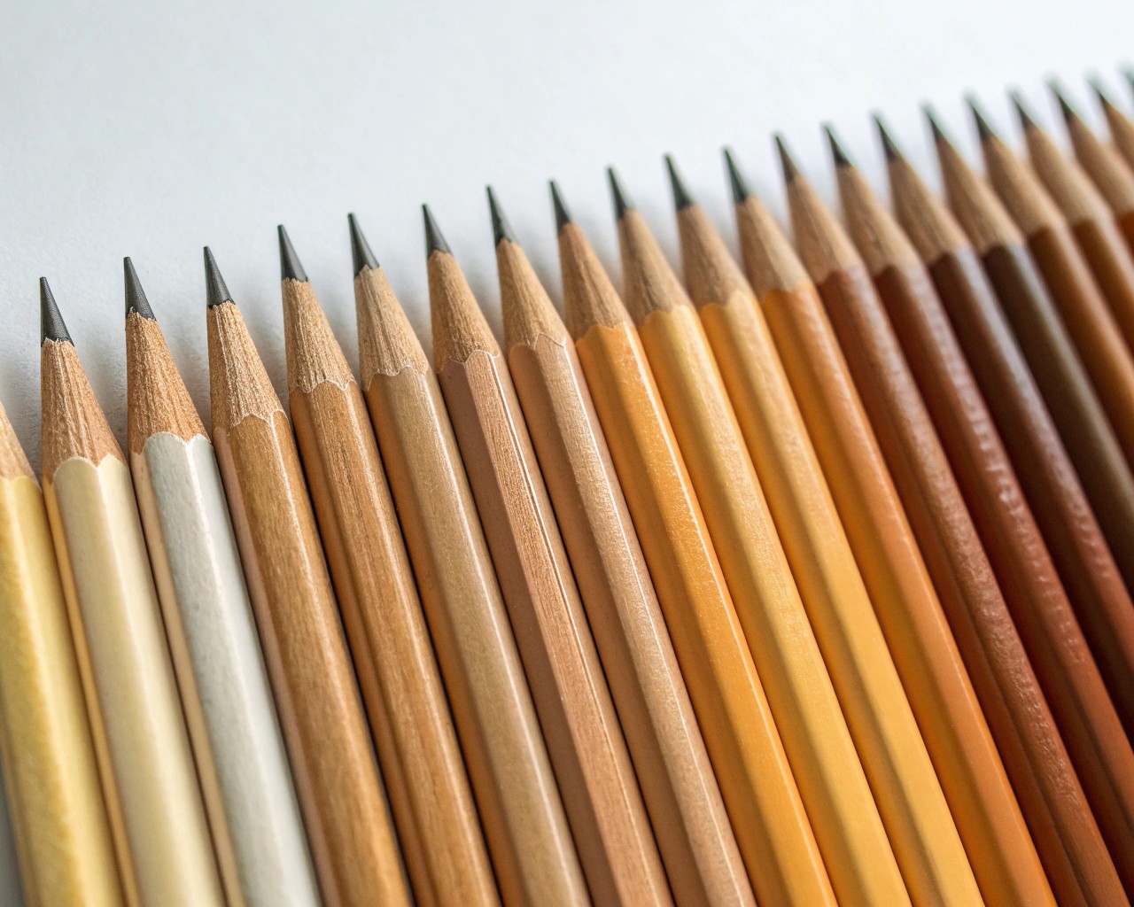 A visual guide to pencil grades, displaying characteristics and primary uses.