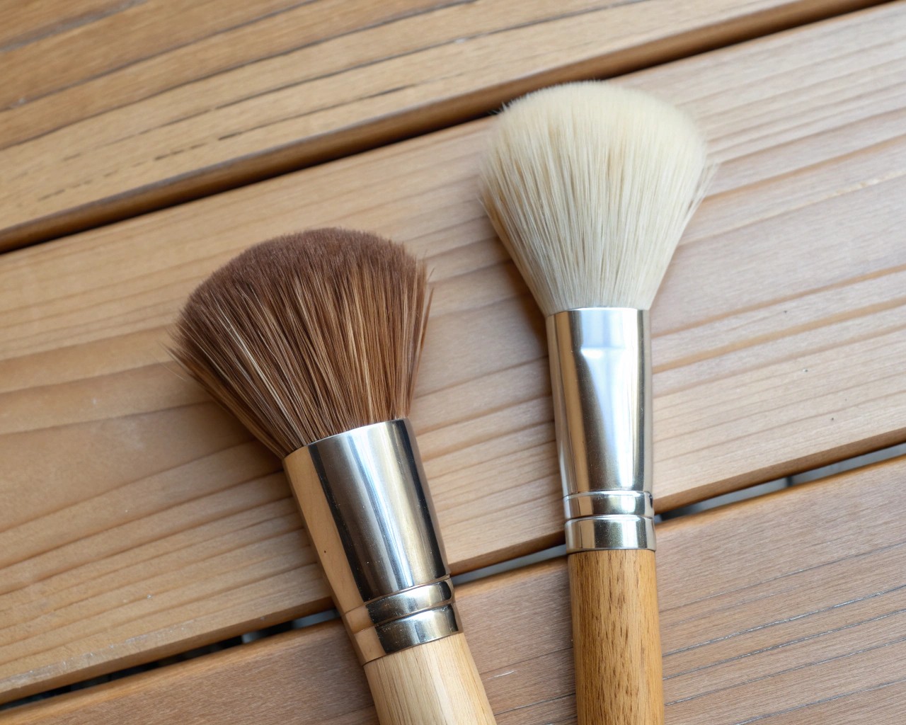 Natural vs. synthetic fibers in paintbrushes, each offering unique benefits for artists.