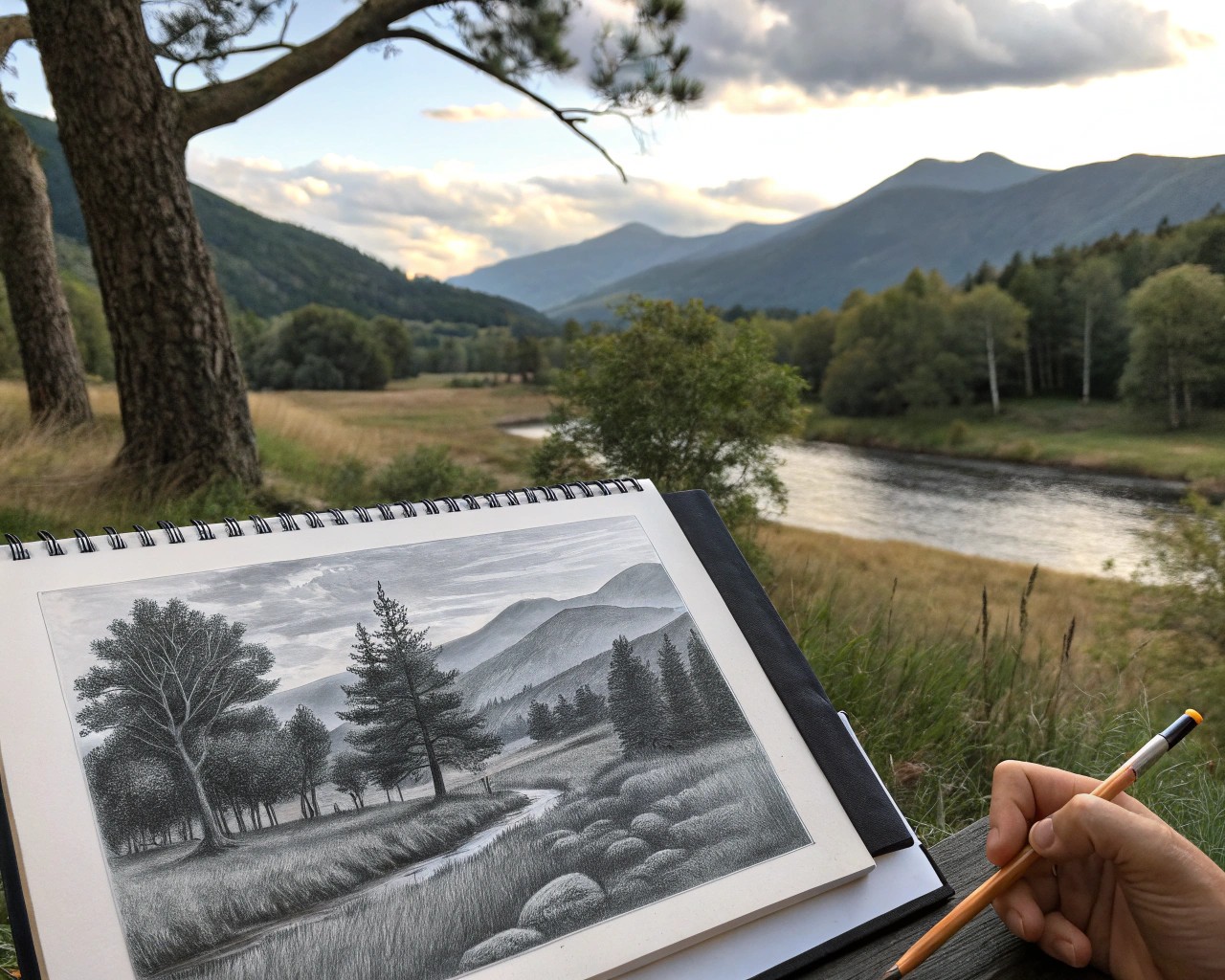 Rich, deep tones and expressive shading with soft pencils bring artwork to life.